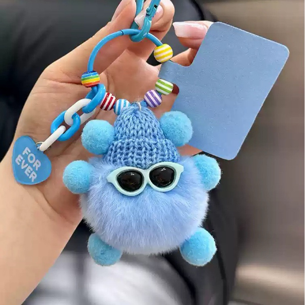 GANTUNGAN KUNCI BONEKA BULU / GANTUNGAN HP BONEKA BULU / GANTUNGAN TAS