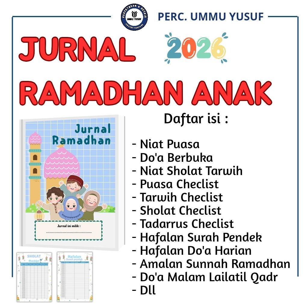 Jurnal Ramadhan Anak / Kegiatan Ramadhan Anak Muslim