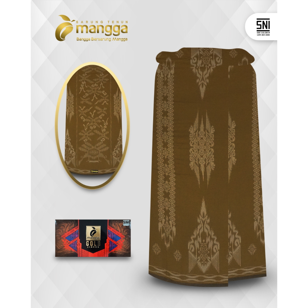 Sarung Mangga Gold Kembang Reguler Kuning GKR85