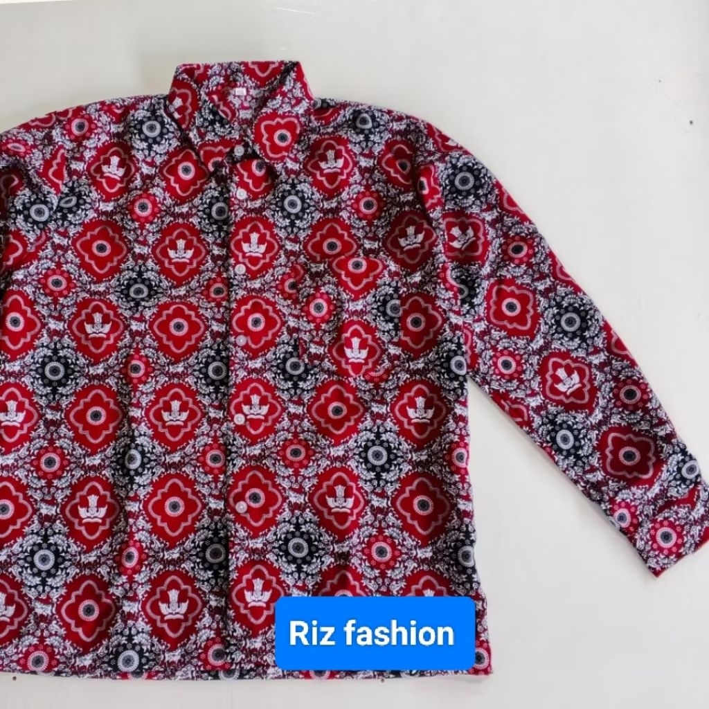 seragam batik sekolah SD negeri tunas harapan