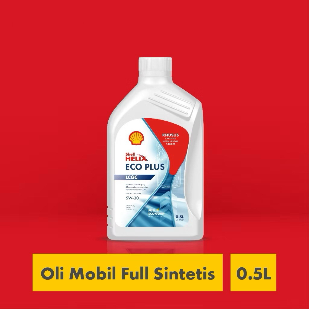 OLI SHELL HELIX ECO PLUS 5W-30 (Oli Mobil LCGC - AGYA CALYA SIGRA AYLA) | 500ml