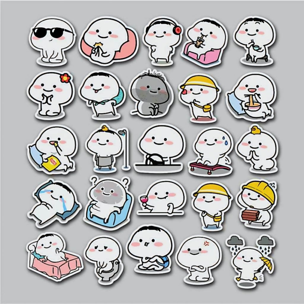 Stiker Pentol Quby Random