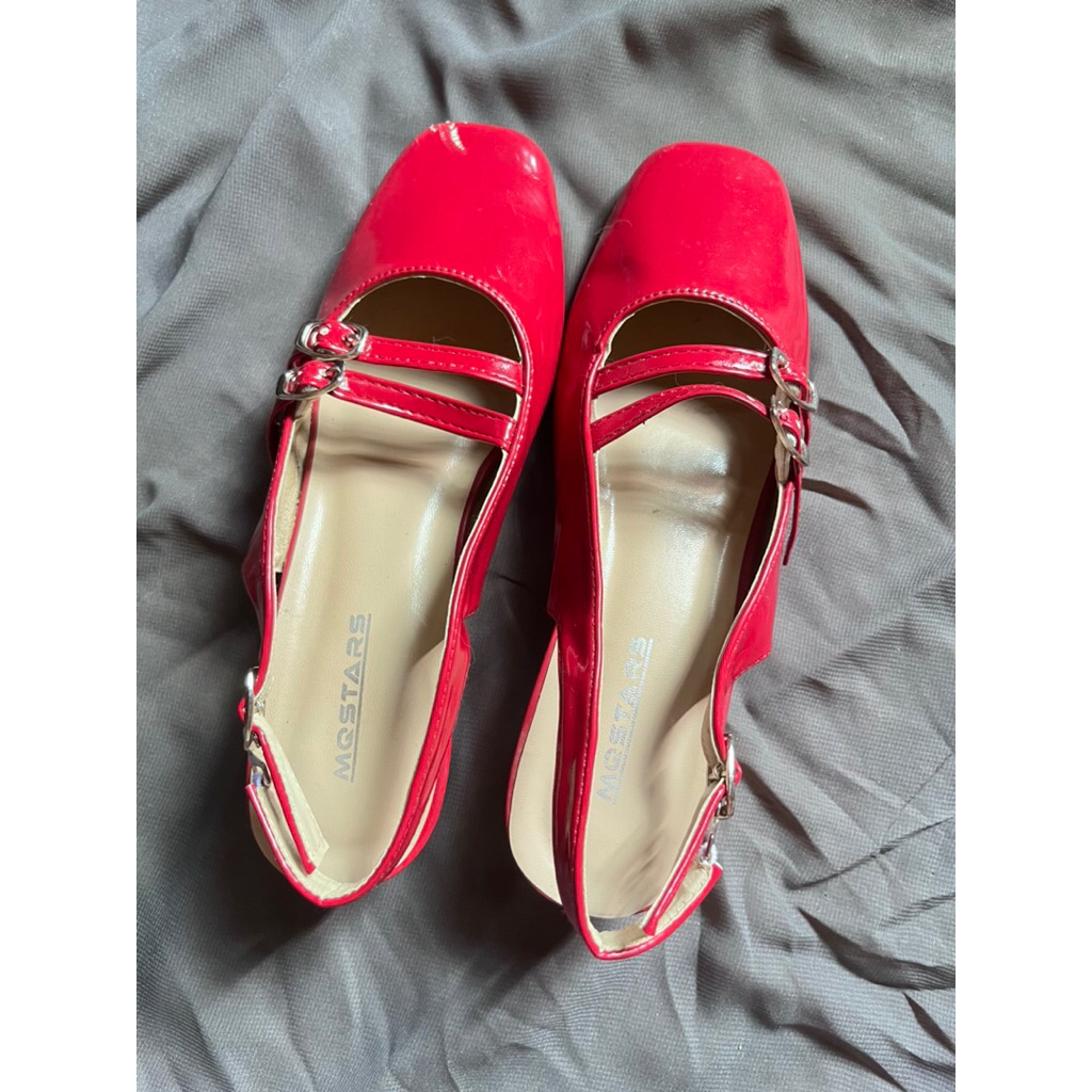 Sepatu Heels Merah 3cm