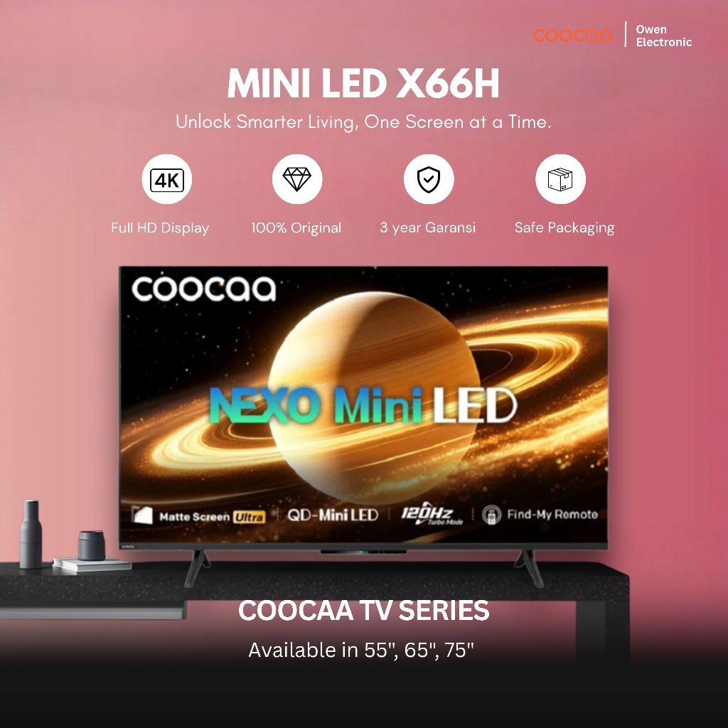 COOCAA / / 75X66H MINI LED GOOGLE TV, 75 inch