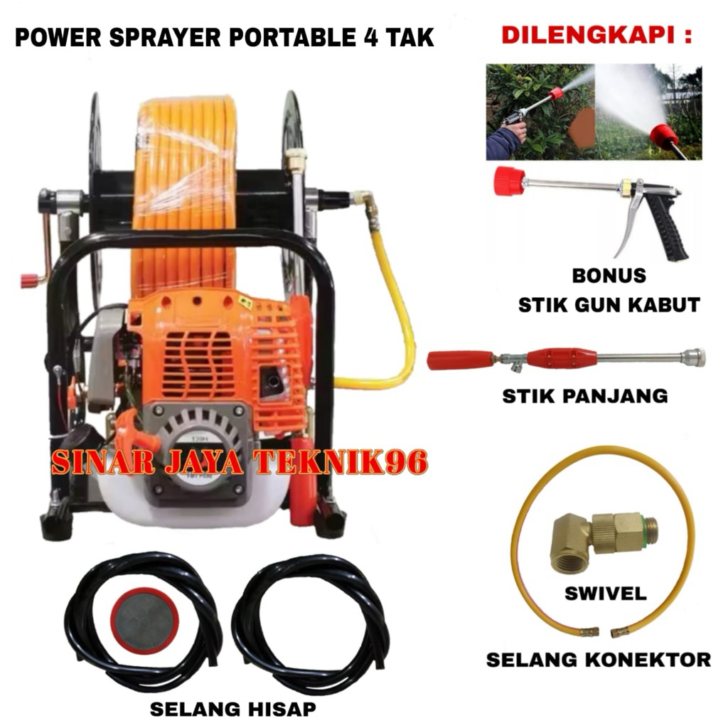 Mesin Sprayer Portabel 4 Tak Mesin Semprot, Steam Multifungsi