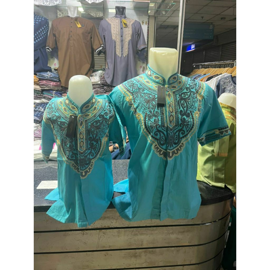 KOKO COUPLE AYAH ANAK //KOKO BORDIR COUPLE AYAH ANAK LAKI LAKI