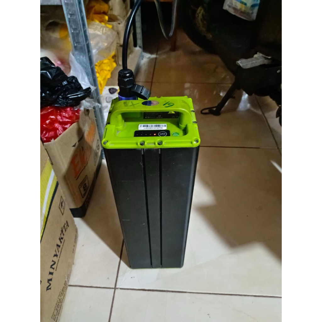 Baterai Motor Listrik Gesits G1 Raya cycle charger rendah SOH 100% murah segel batre Molis