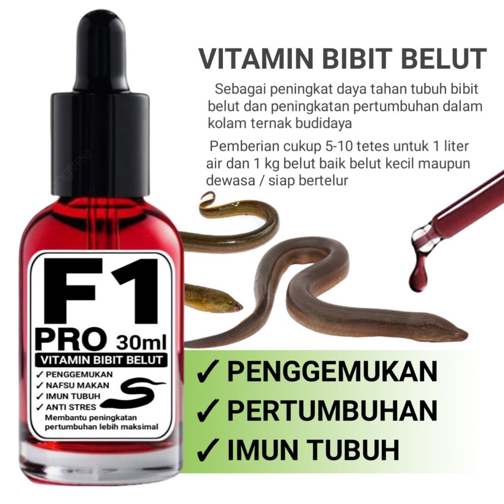 Vitamin belut ternak budidaya F1 PRO
