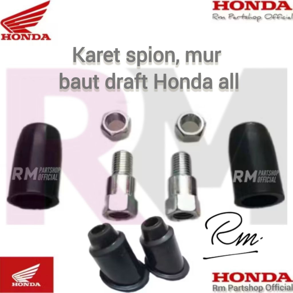 karet spion karet tutup spion mur spion baut sambungan spion beat scoopy genio vario pcx adv all hon