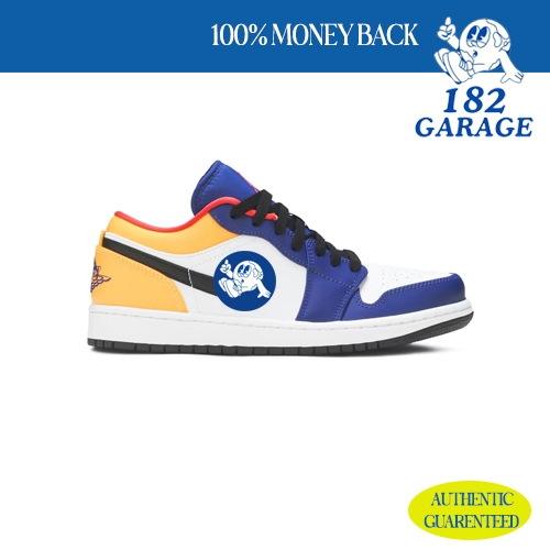 Sepatu NK  Air Jordan 1 Low White Deep Royal Blue