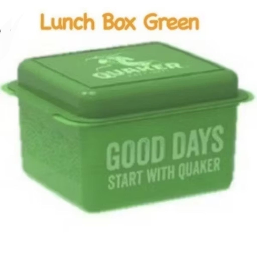 Quaker Oat Kotak Makan Tempat Penyimpanan  dengan Tutup Serbaguna Quakers Container with Lid