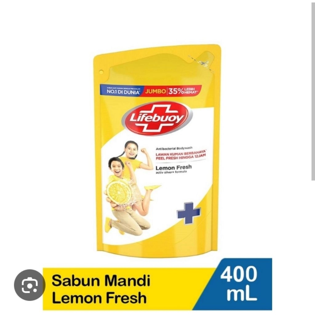 SABUN MANDI / SABUN MANDI CAIR / LIFEBUOY SABUN MANDI CAIR REFILL LEMON FRESH 400ML
