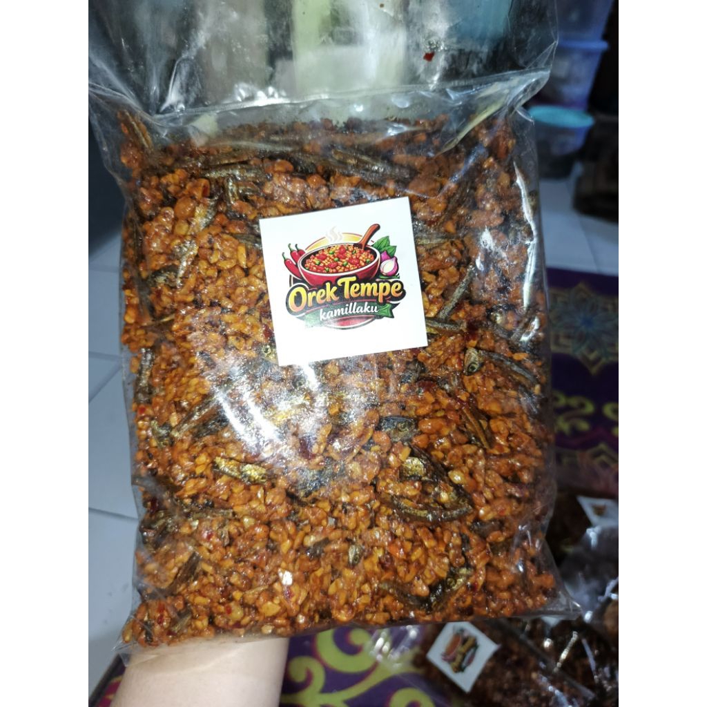 orek tempe kering pedas manis balado tempe kentang / kacang tempe / kacang teri pedas manis