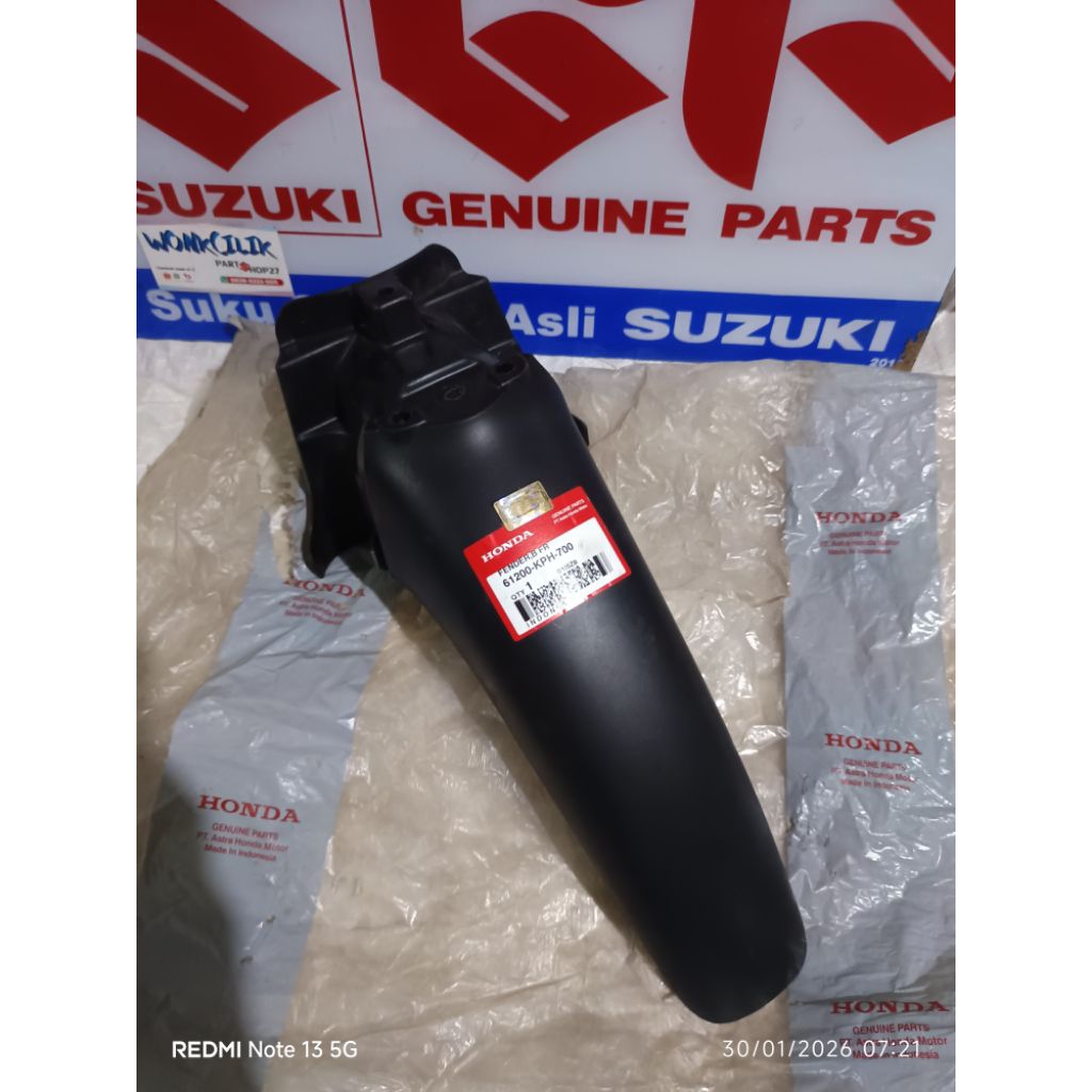 spakbor depan bagian belakang honda karisma 125 supra x125 lama original AHM