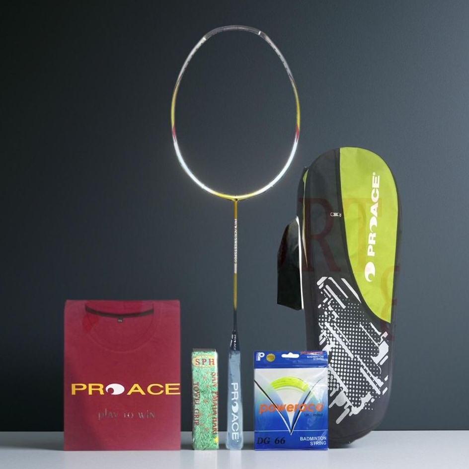 Raket ProAce Sweetspot 3000 Bonus Komplit Raket Badminton Pro Ace Sweet spot 3000