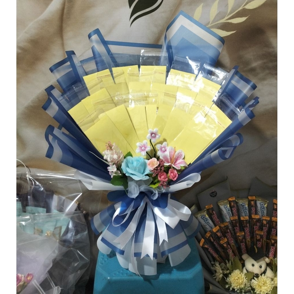 Buket uang 20 lembar