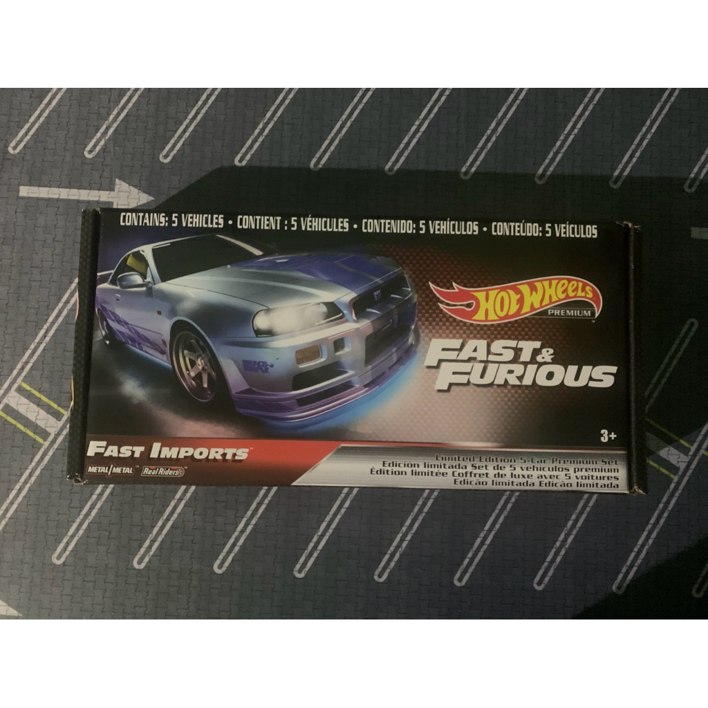 Box Hot Wheels Fast & Furious Fast Imports (Box Only)