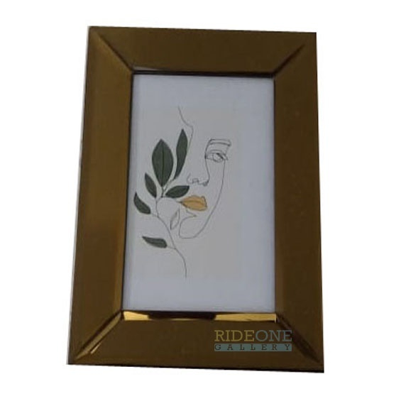 Bingkai Frame Pigura Foto Kaca dan Sertifikat Warna Gold 4R (16x21cm)