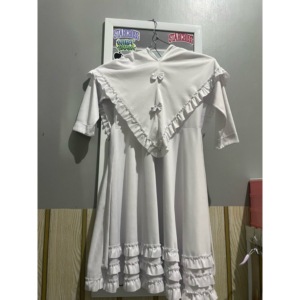 [preloved] gamis putih anak