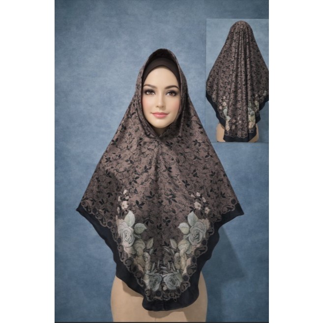 Hijab bergo printing