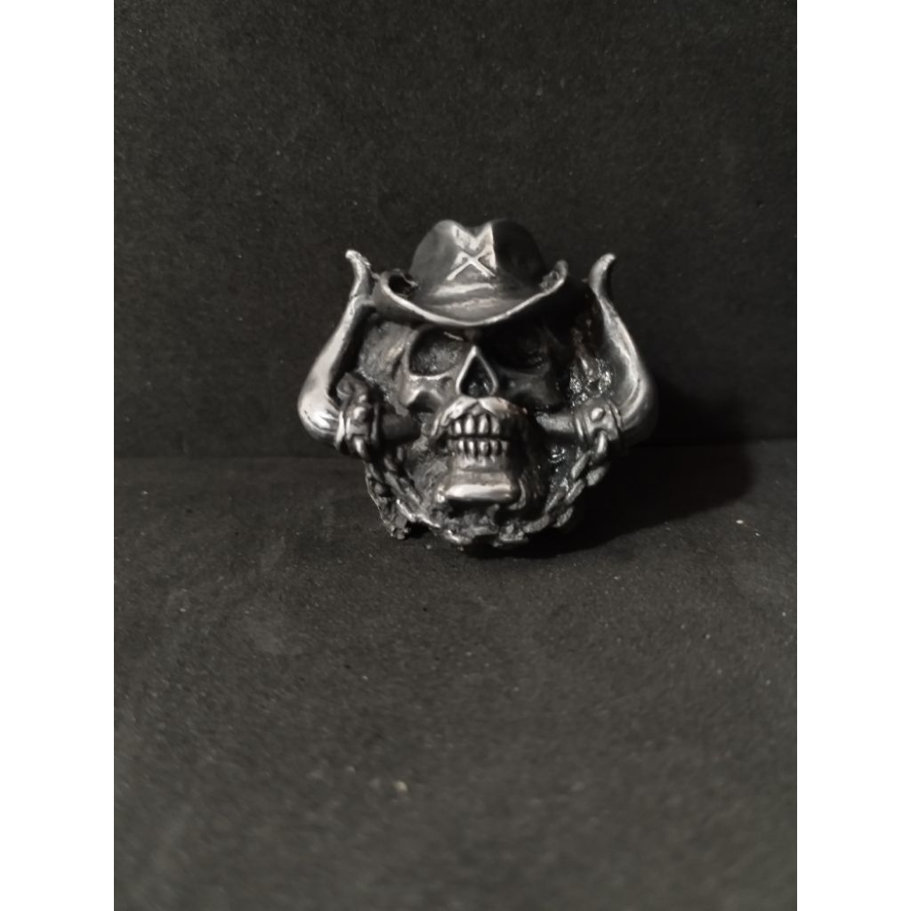 skullring / cincin handmade (cowboy from hell )