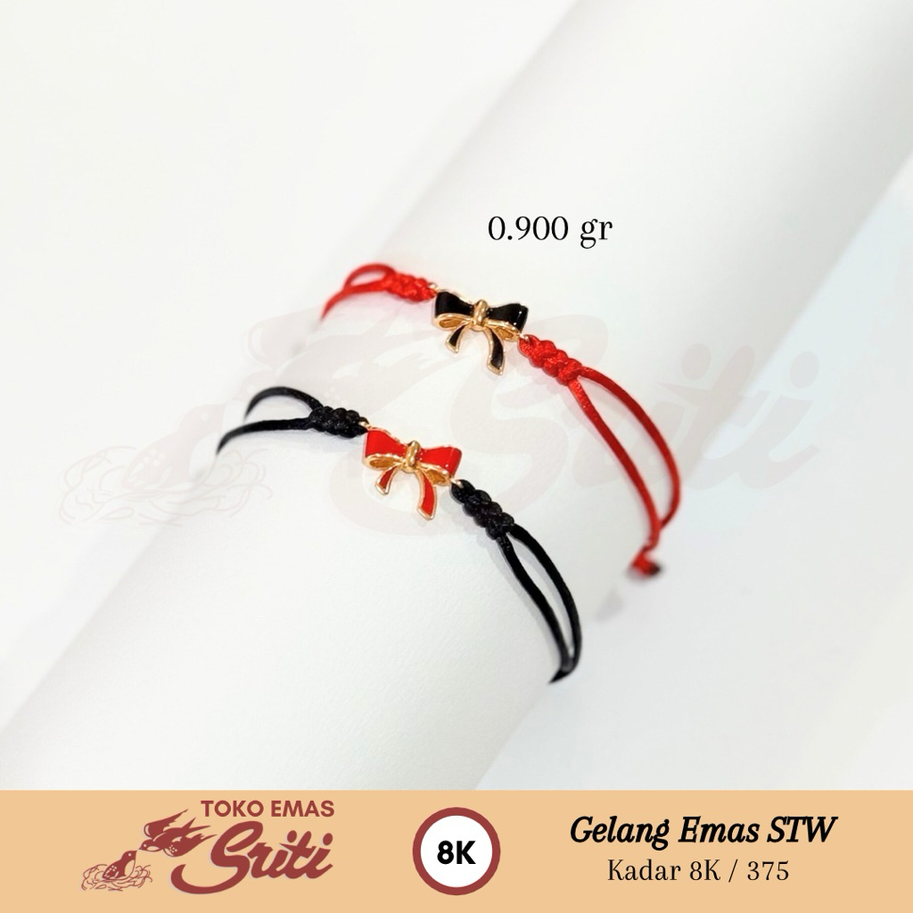 Gelang Tali Pita Emas 8K - Toko Mas Sriti