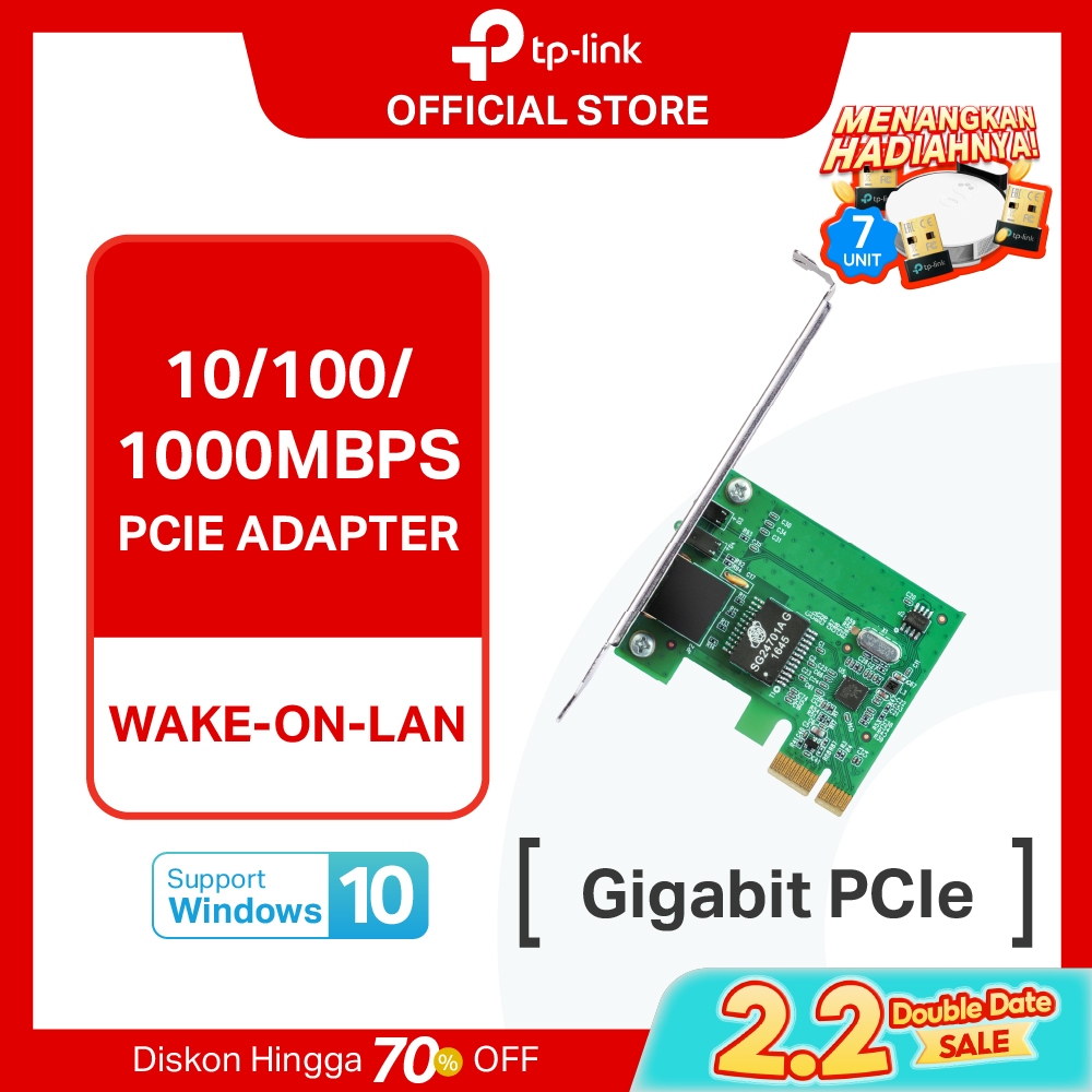 TP-Link TG-3468 | Gigabit PCI Network Adapter |10/100/1000Mbps | Plug & Play | Nway Auto-Negotiation