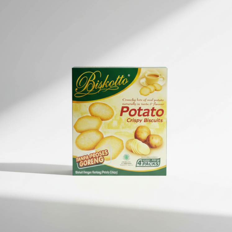 Biskotto Potato Crisoy 360gr x 12 / Biskotto Potato Crispy 1 Dus / Biscuit Gift Pack Lebaran