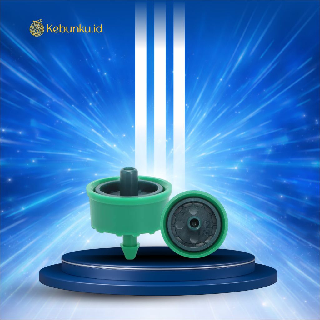 Dripper Emitter 2 L/H || No-Drain PC Dripper High Quality - Pengairan Sistem Fertigasi