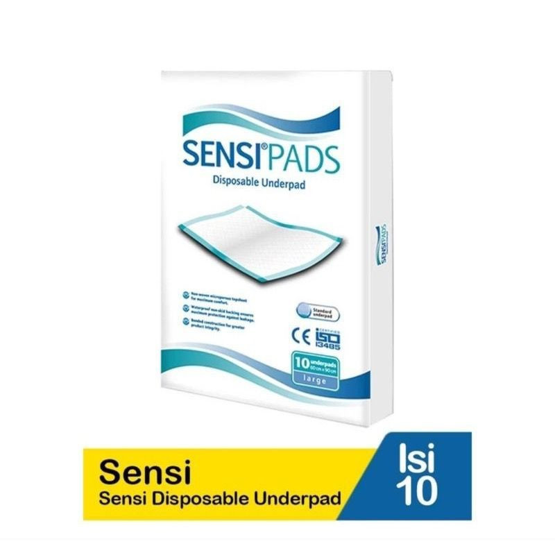 SENSI UNDERPAD/PERLAK/SENSIPADS/UNDERPAD SENSI ISI 10 / UNDERPAD SENSI