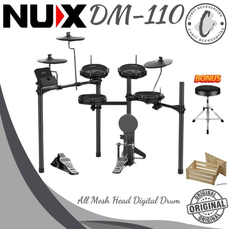 Drum NUX DM110 Digital Drum Elektrik Original DM-110 Promo Spesial