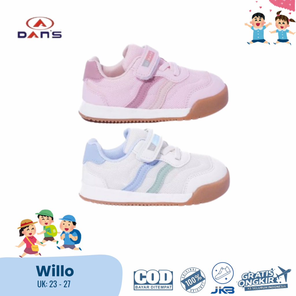 JKB - Sepatu Anak Baby DANS WILLO 23 - 27 Model Terbaru Unisex