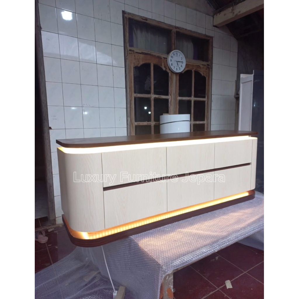 Meja tv minimalis/ meja tv estetik hpl no 05