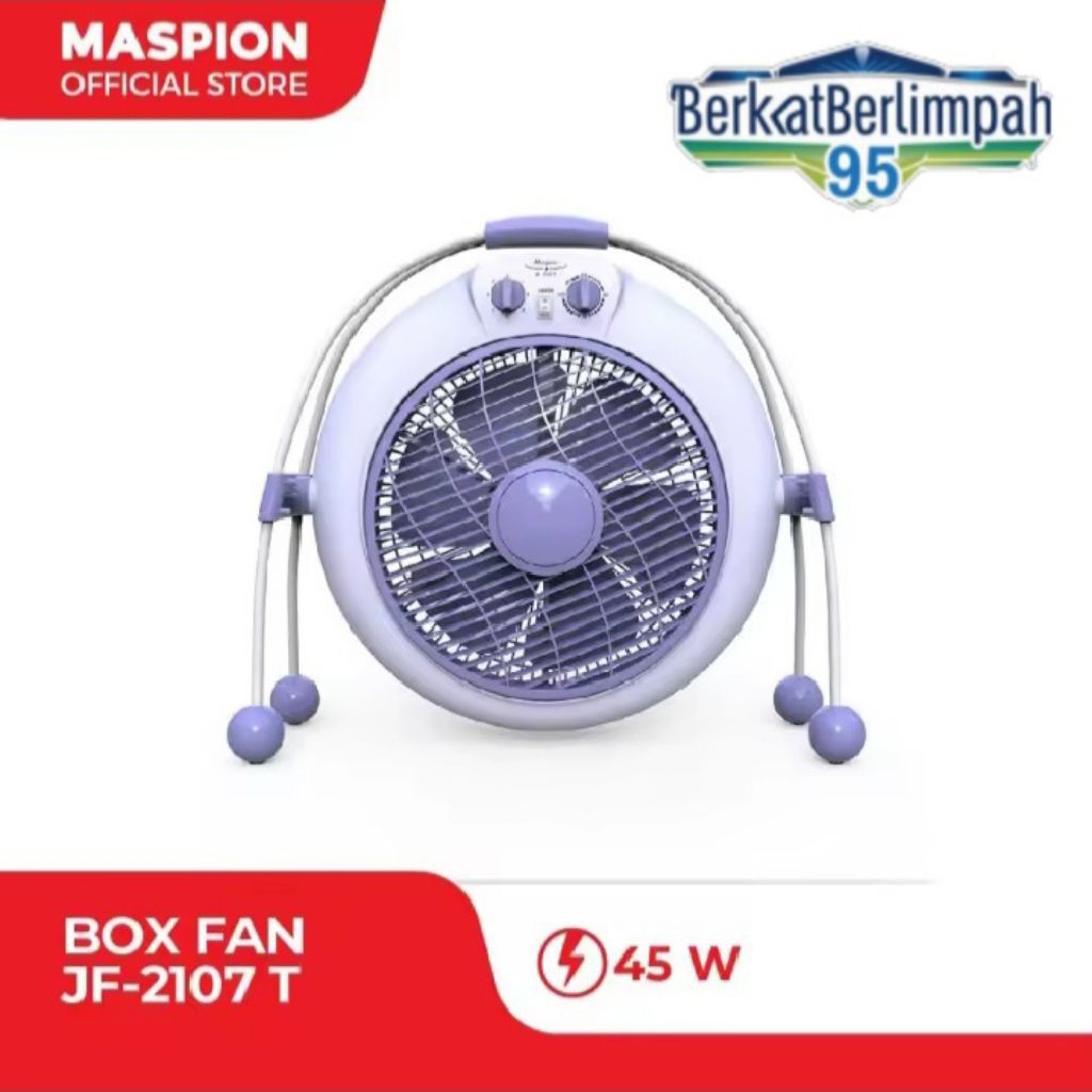 MASPION JF-2107 T (100% ORI) Box Fan Kipas Angin Kotak 12" 45W
