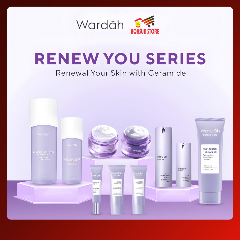 Wardah Renew You Series Anti Aging | Anti keriput | Day Night Cream Facial Wash Serum l Toner l EyeC