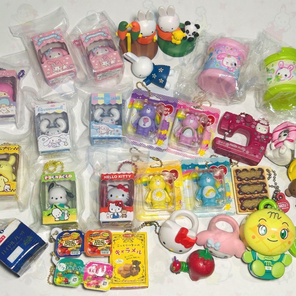[11] UPDATE 30/01 [Ready COD Not For Sensi Buyer] Trinkets Gacha Gashapon Care Bears Sanrio Miffy Pu