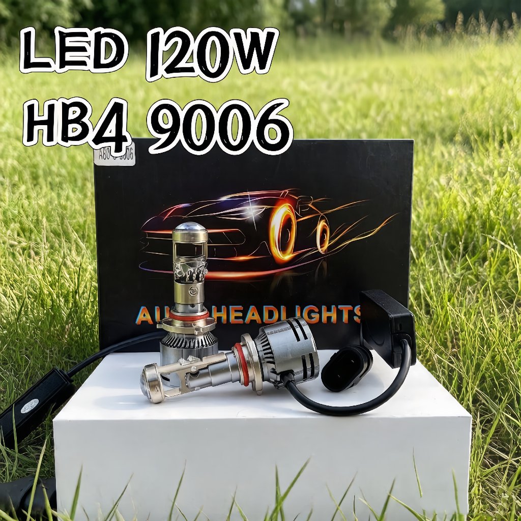 SEPASANG 2pcs mobil led Lampu Kabut Led HB3 9005 6000K 120W 14000LM Super Terang Warna Kuning PUITH 