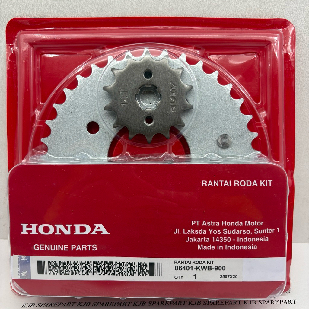 06401-KWB-900 Gear Gir Set Honda Revo 110 OLD, Revo FIT, Blade 110 KWB, Blade FI Original