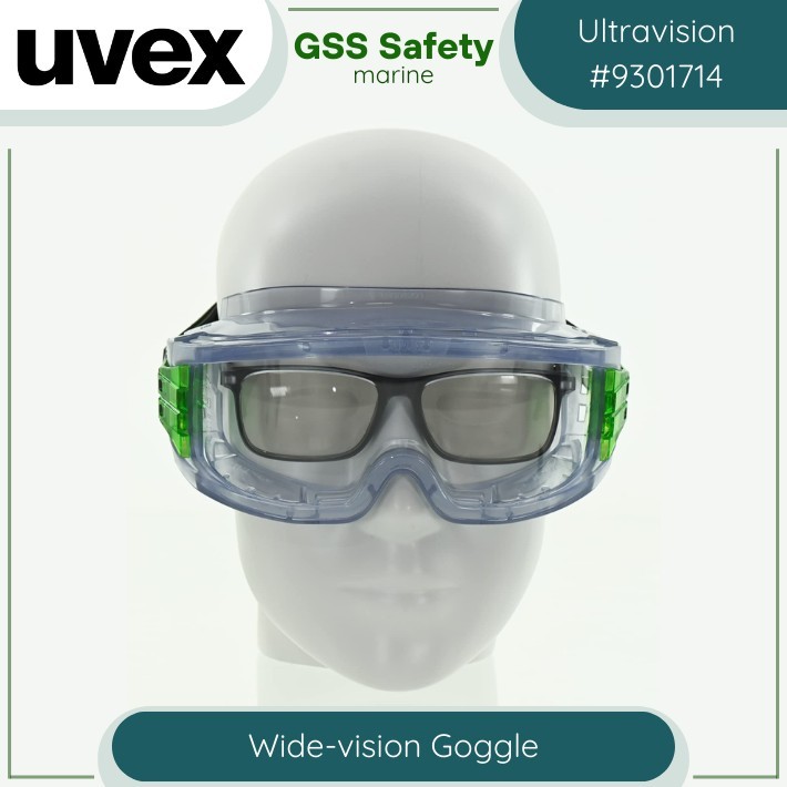 UVEX Ultravision Wide-vision Goggles - Anti Fog Safety Glasses 9301714