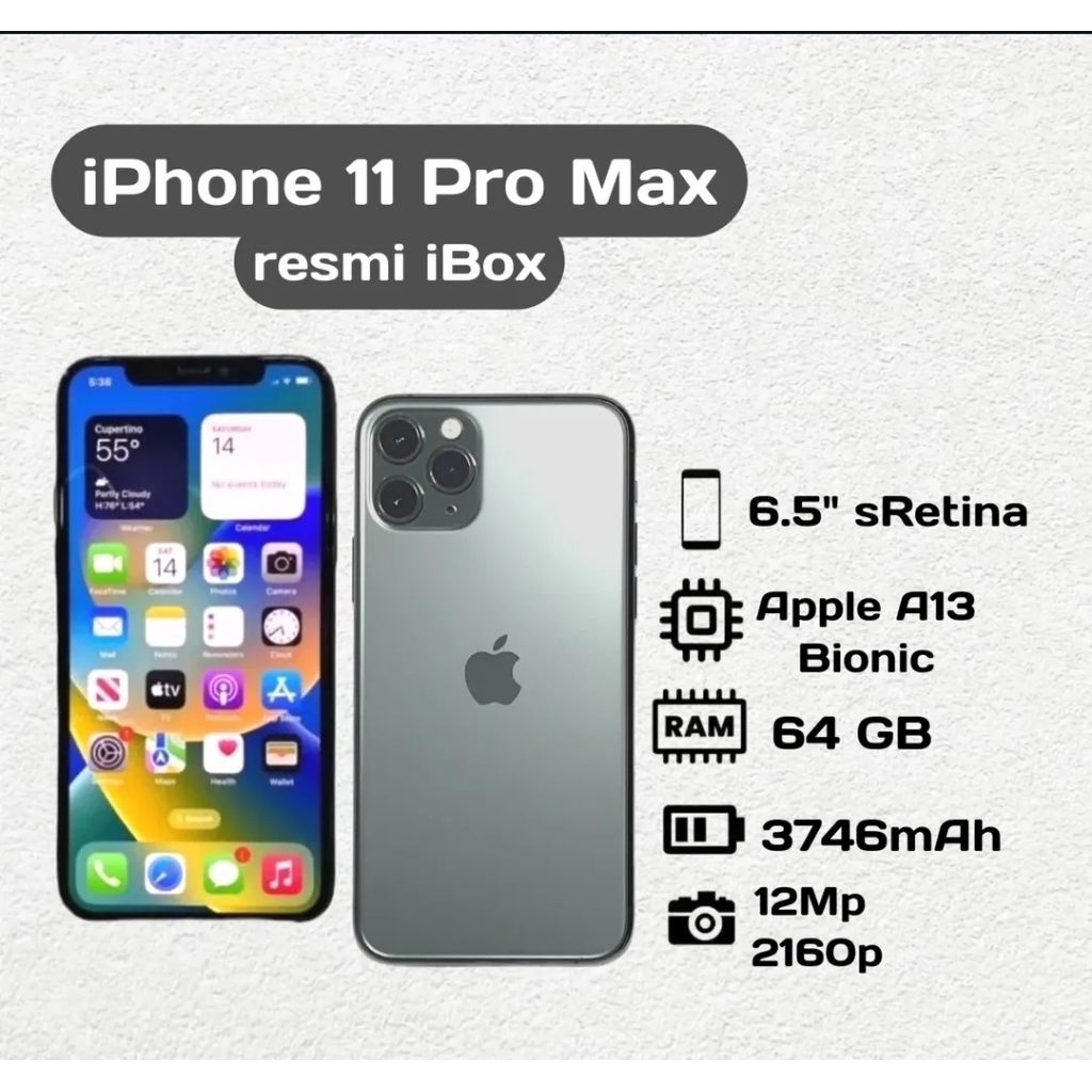 Apple iPhone 11 Pro Max 64 GB Second Resmi iBox