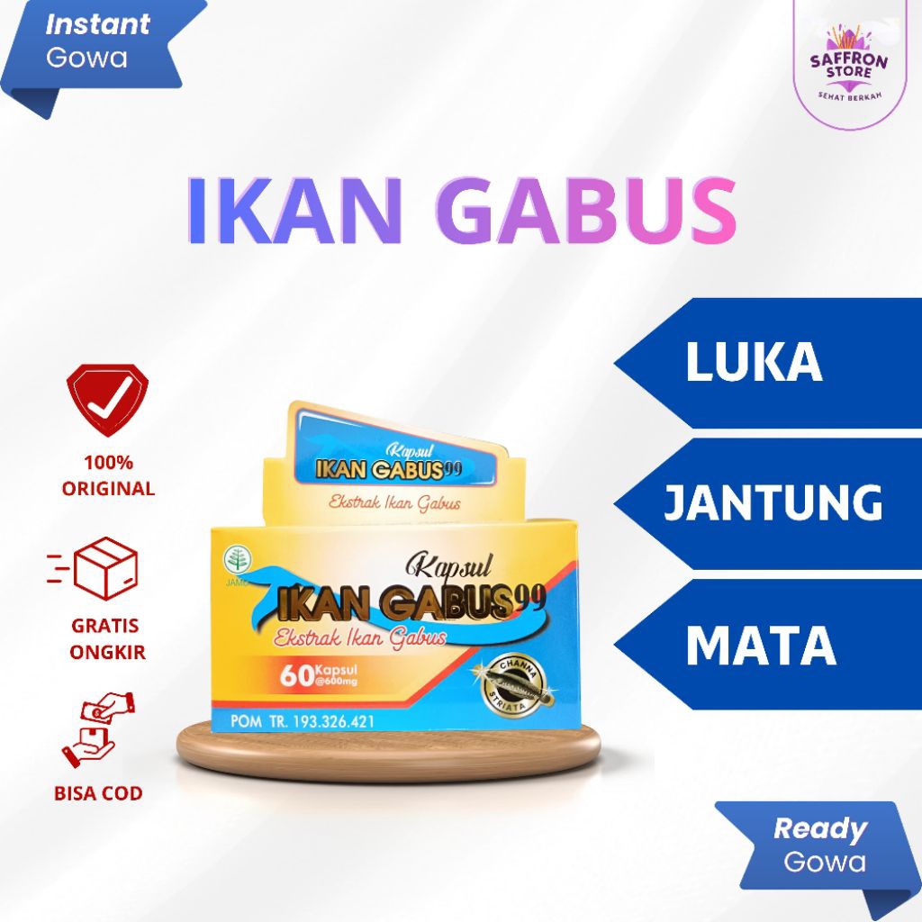 Kapsul Ikan Gabus 99 Extrak Ikan Gabus 60 Kapsul