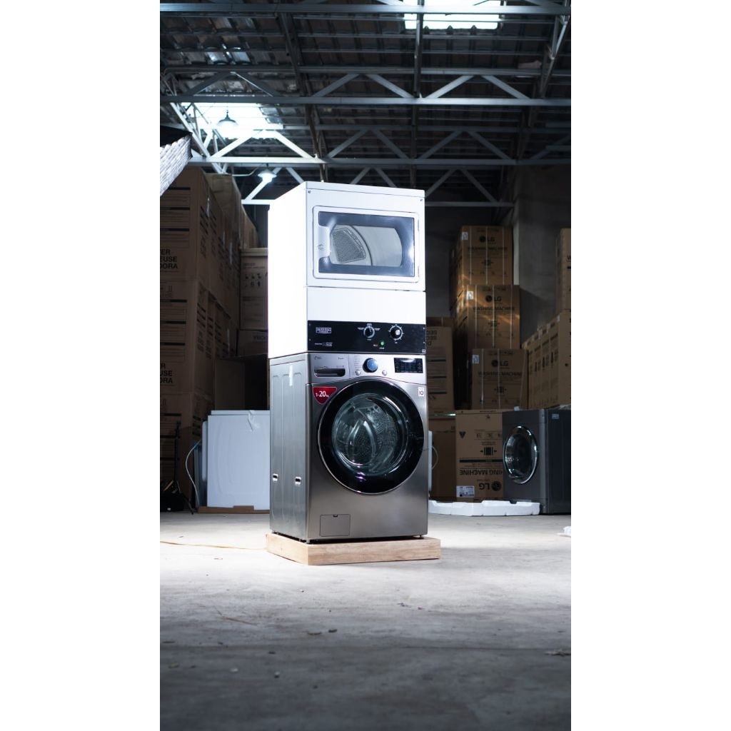 Washer LG 20 kg + Drayer Maytag