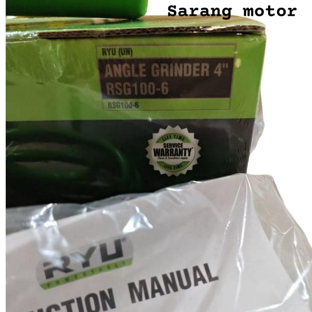 ￼MESIN GERINDA TANGAN RYU RSG 100-6 ANGLE GRINDER RYU RSG100-6