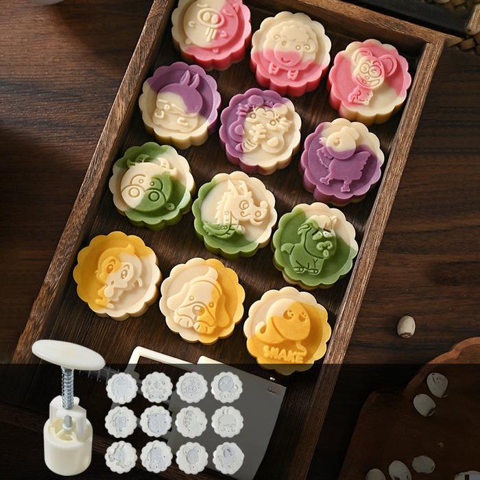 Ready Cetakan Kue Bulan 50gr/Cetakan Mooncake 50gr/ Mooncake Mold 50gr Cetakan Kue cetakan kue soes