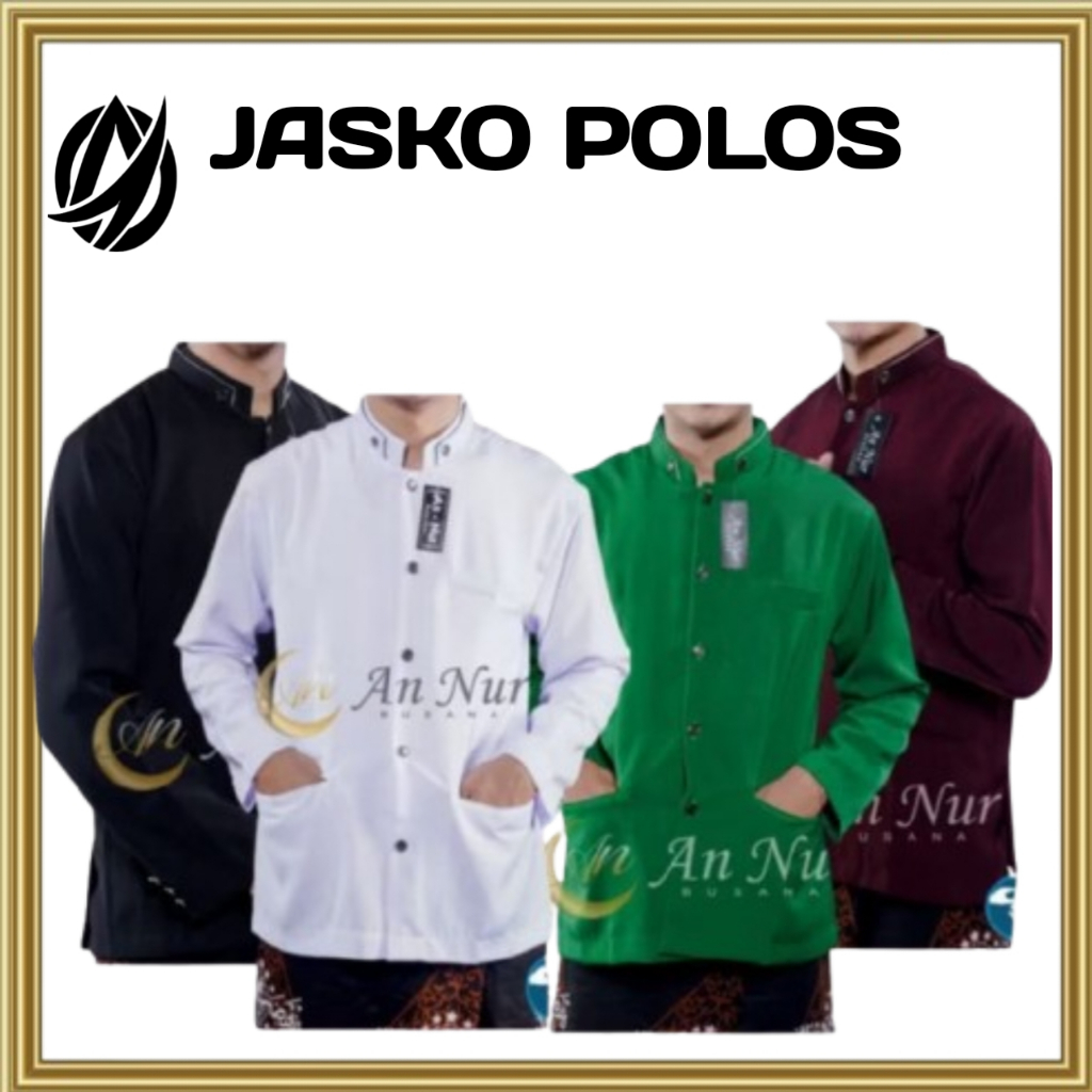 BAJU JASKO JAS KOKO POLOS LENGAN PANJANG