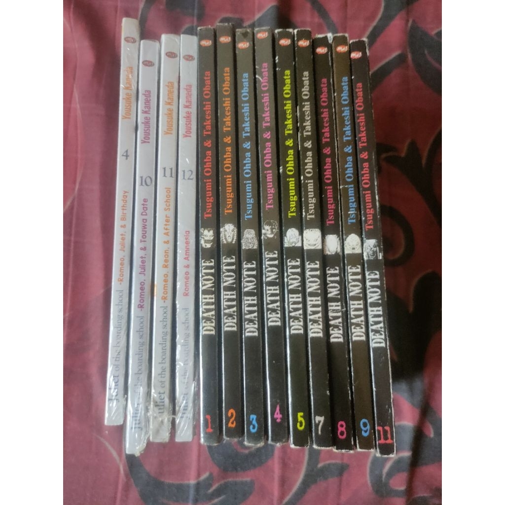 (bisa nego) Komik Juliet of the boarding school vol 4,10,11,12 & Komik death note vol 1-5, 7-9, 11