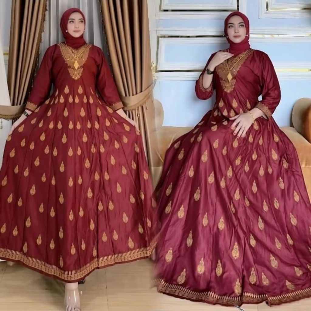 GAMIS HINDI BORDIL KATUN TWILL TERBARU