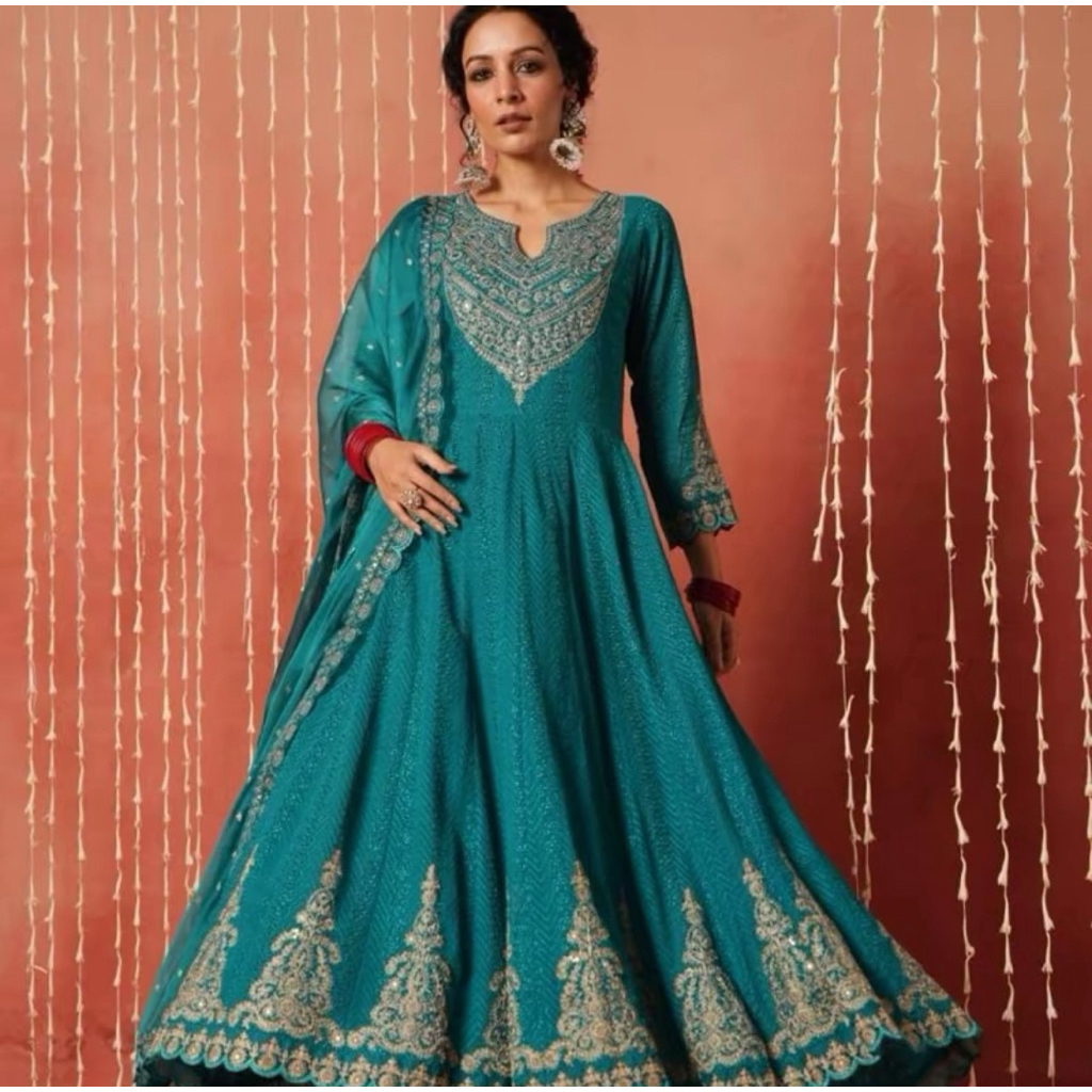 Baju Dress Wanita Model India Premium (3194)