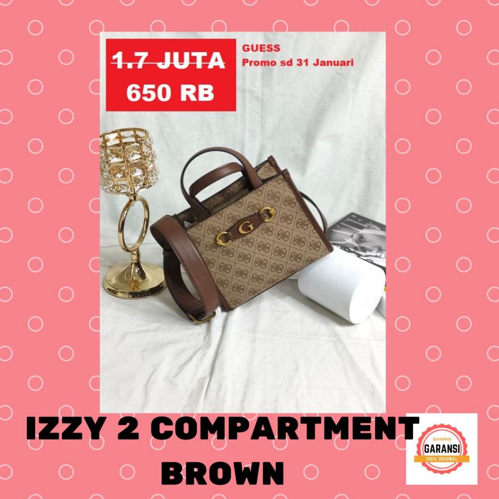 Tas Guess satchel bag seri IZZY 2 MINI 100% Original Store