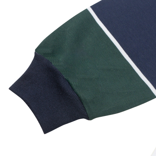 Troy Company Double Sleeve Longsleeve White Navy Growth - Kaos Lengan Panjang Kaos Putih DSD 3493